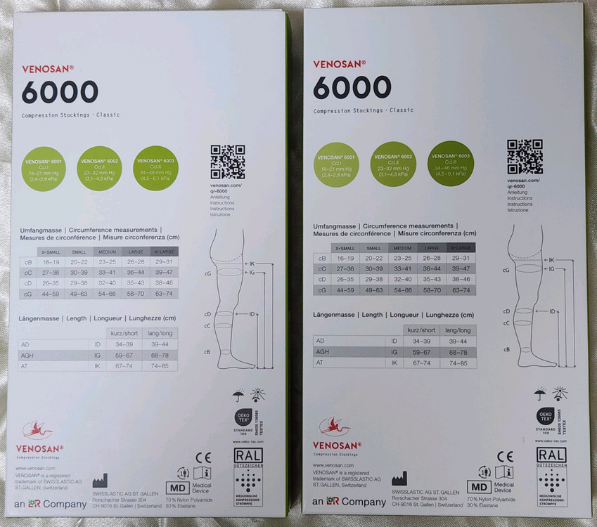 베노산 6000 클래식 압박스타킹 (L, XL) 이미지