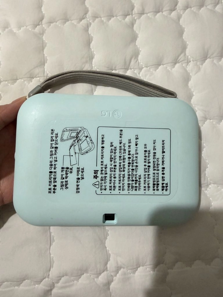 lg 포켓포토 스냅 민트색 즉석카메라 이미지