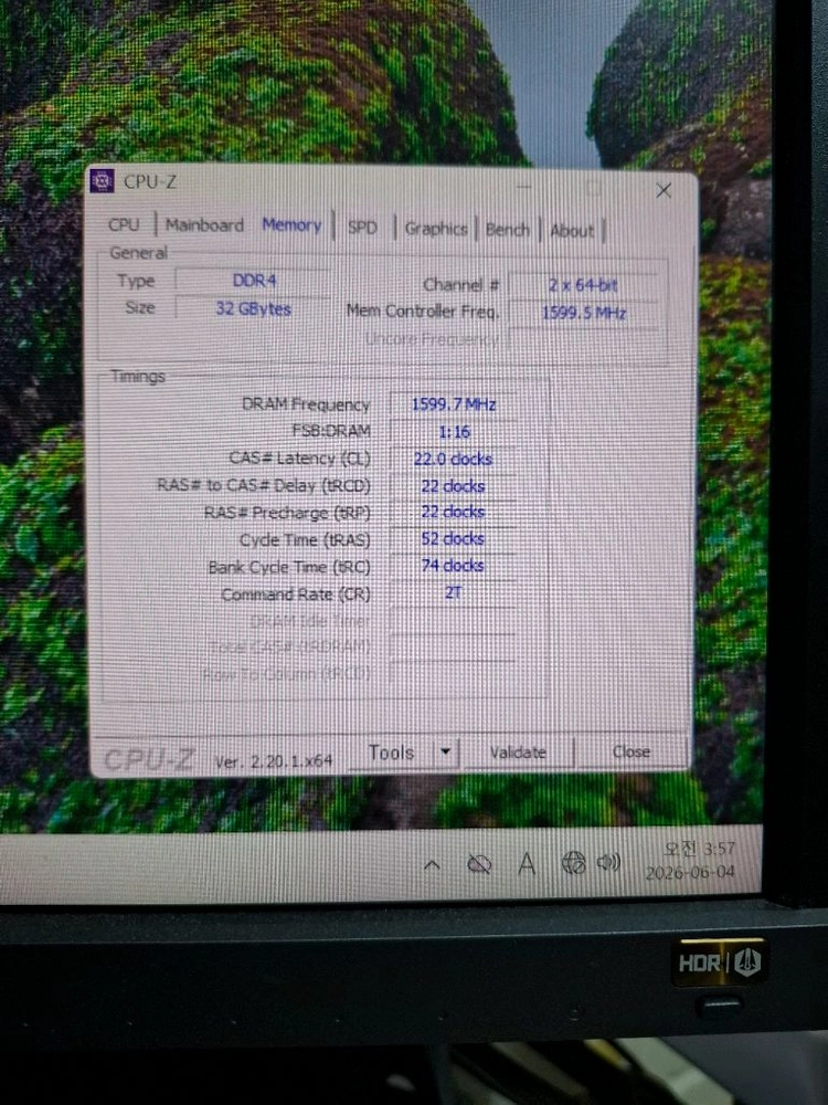컴퓨터 삼성 메모리 DDR4 3200AA 32GB(16GB두개) 이미지