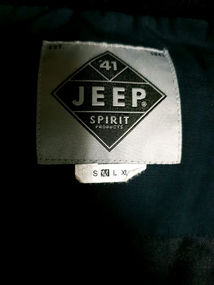(빈티지) JEEP 레트로 자수패치 덕다운 라쿤퍼 패딩 조끼 네이비(M) 이미지
