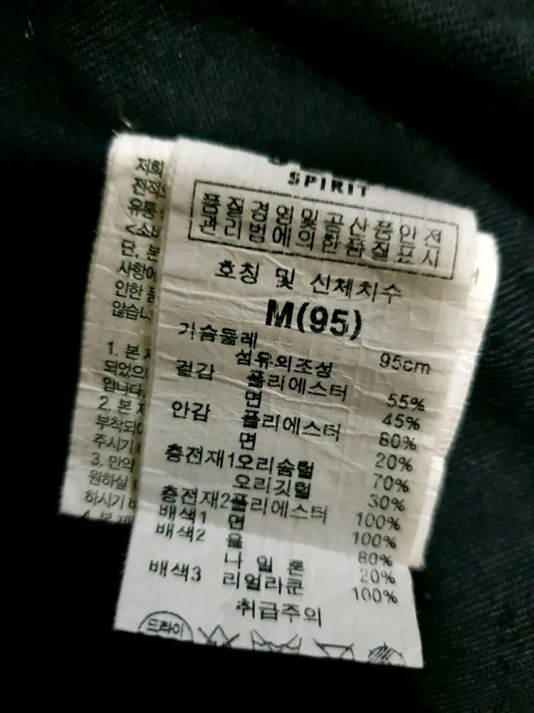 (빈티지) JEEP 레트로 자수패치 덕다운 라쿤퍼 패딩 조끼 네이비(M) 이미지