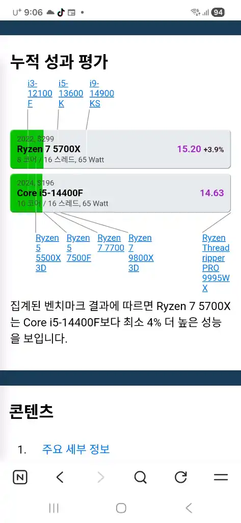 AMD RYZEN 7 5700X, RTX 5060TI 이미지