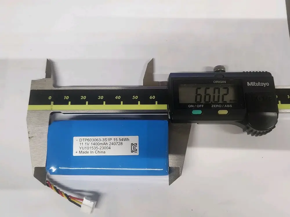 3s1p 1400mah 폴리머 배터리 이미지