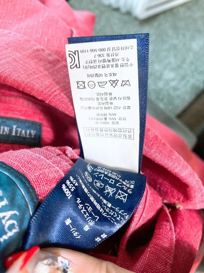 (40R(175/96A)폴로랄프로렌남자이태리린넨100%블레이져자켓 이미지