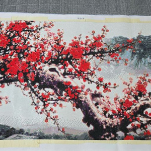 초대형보석십자수 완성품 매화 (120x50) 이미지