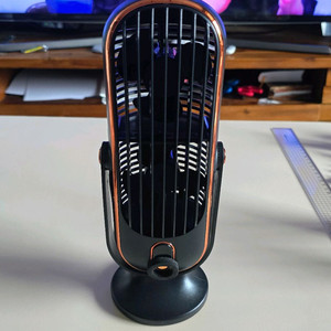 C타입 충전 탁상용 캠핑용 책상 듀얼 무선 선풍기 이미지
