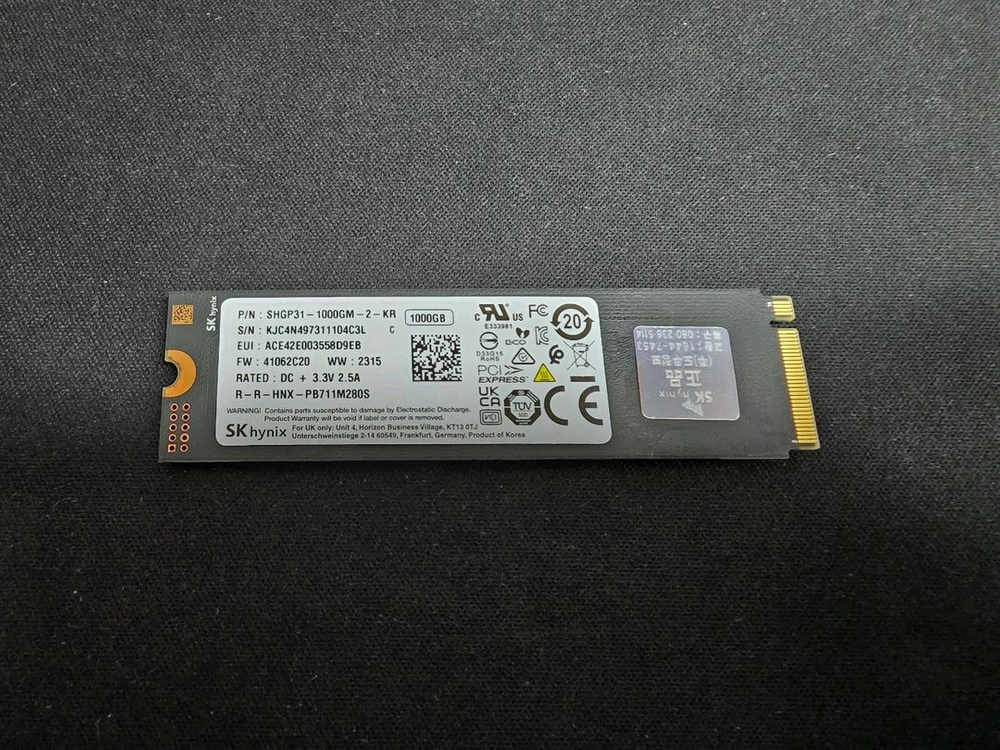 SK하이닉스 Gold P31 NVMe SSD 1TB (건강상태 100%) 이미지