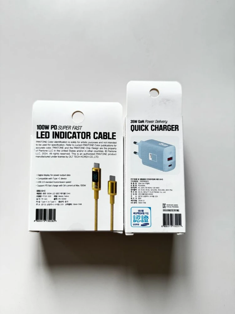 팬톤 GaN 35W C타입 +팬톤100WLED 케이블 이미지