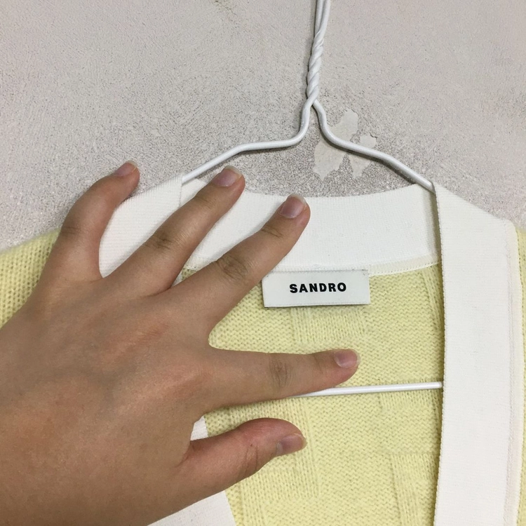 SANDRO 산드로 캐시미어 버튼 가디건 1 이미지