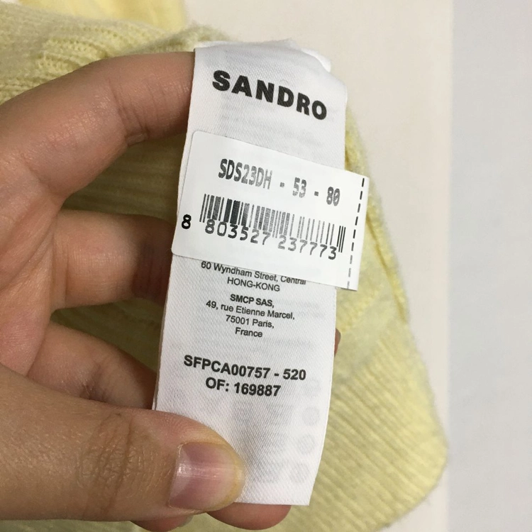 SANDRO 산드로 캐시미어 버튼 가디건 1 이미지