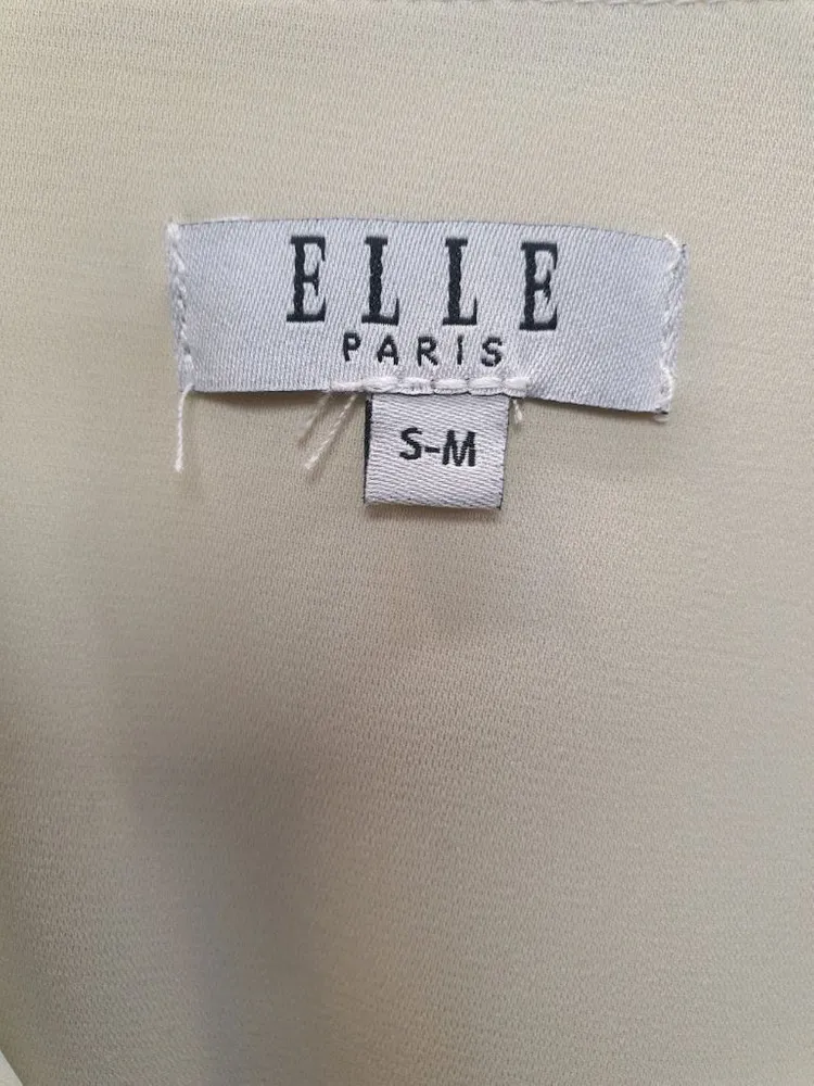 [ELLE/최신상] 엘르 파리스 숄카라 플리츠 롱 원피스 (크림/S-M) 이미지