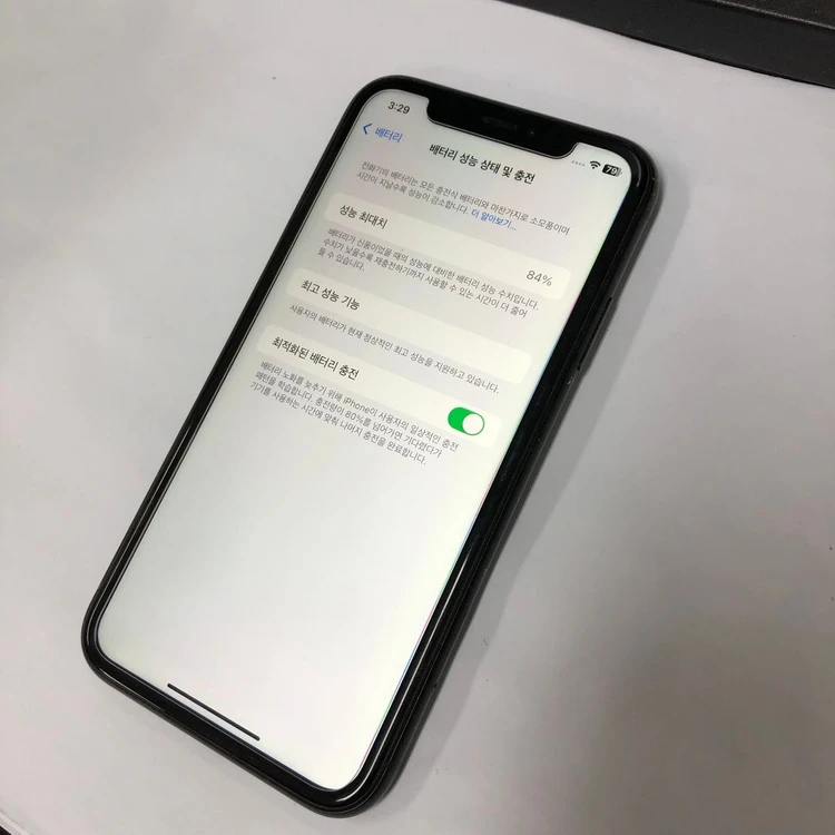 아이폰XR 128GB 블랙 중고폰 배터리84% 기능정상 530988 이미지