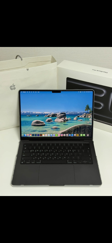 [네고 가능]맥북 프로 14인치 M4 Pro 24GB 1TB 스페이스 블랙+애케플+애플 정품 하드쉘 케이스 이미지