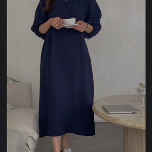 리우리우 피부가 예민한 사람도 편하고 예쁘게 입기 좋은 거즈 원피스 프리 사이즈 새상품 이미지