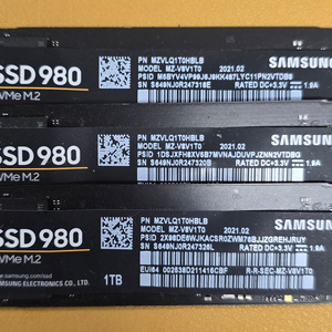삼성전자 980 NVMe M.2 SSD 1TB 이미지