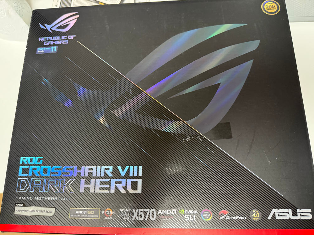 5900+X570 DARK HERO + 커세어 벤저스프로 RGB DDR4 3600 CL14 16GB 세트 판매합니다 이미지