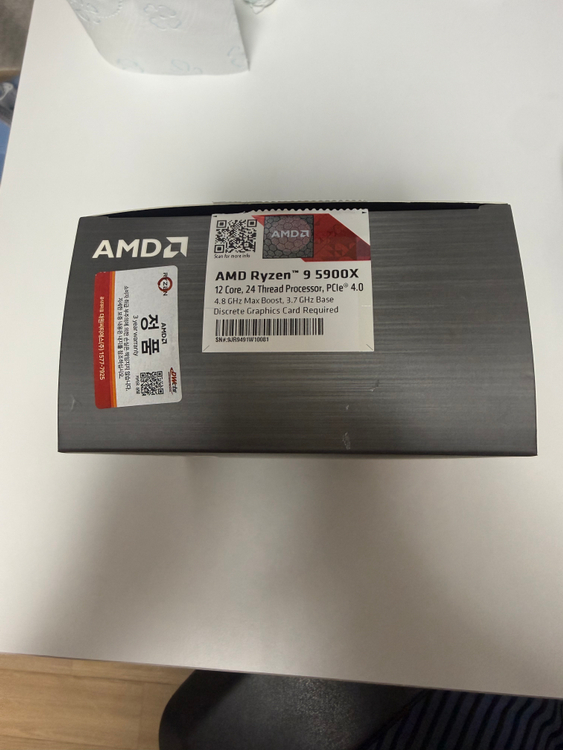 5900+X570 DARK HERO + 커세어 벤저스프로 RGB DDR4 3600 CL14 16GB 세트 판매합니다 이미지
