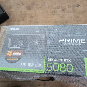 미개봉 ASUS RTX 5080 prime OC 16GB 그래픽카드 이미지