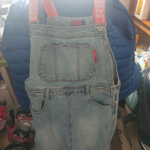 여성용 데님 멜빵치마바지 이미지