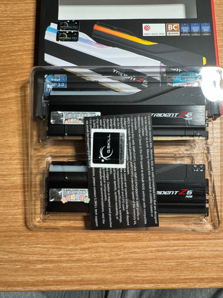 [새제품급] 지스킬 G.SKILL DDR5-6400 CL32 Z5 RGB J (32GB(16Gx2)) 이미지