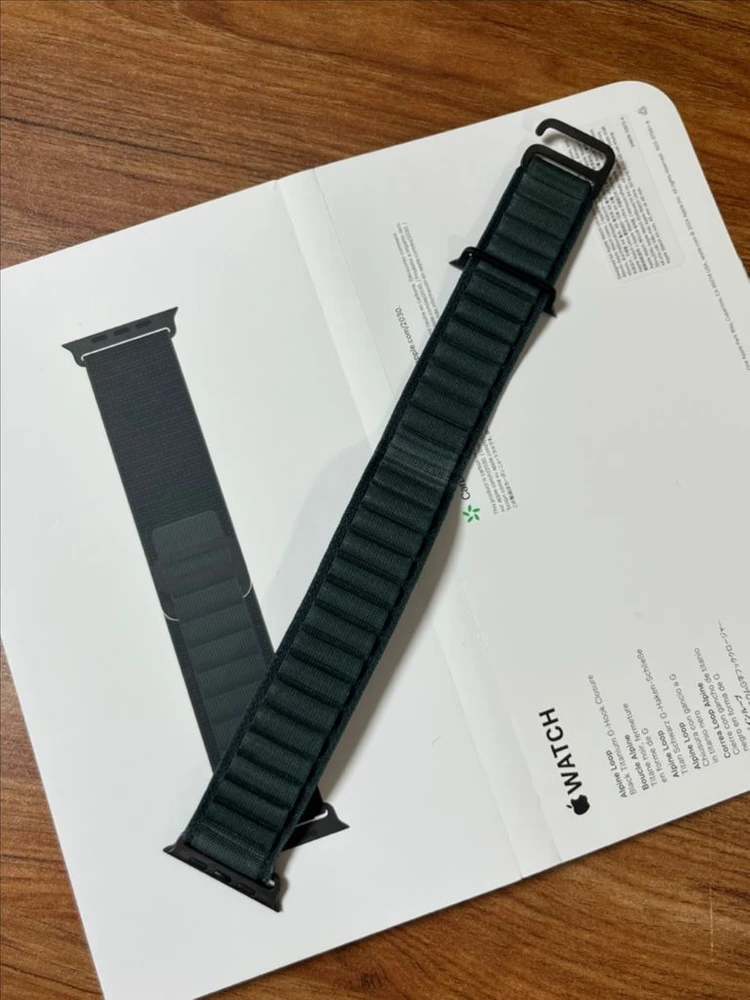 애플워치 정품 49mm 다크그린 알파인루프 M 이미지