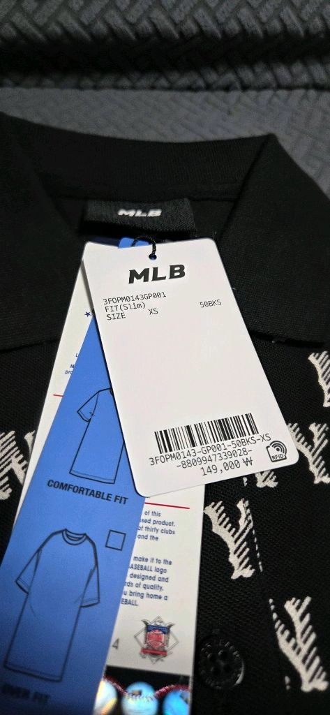 MLB 엠엘비 모노티브 모노그램 피케 카라 원피스 블랙 XS 새제품 이미지