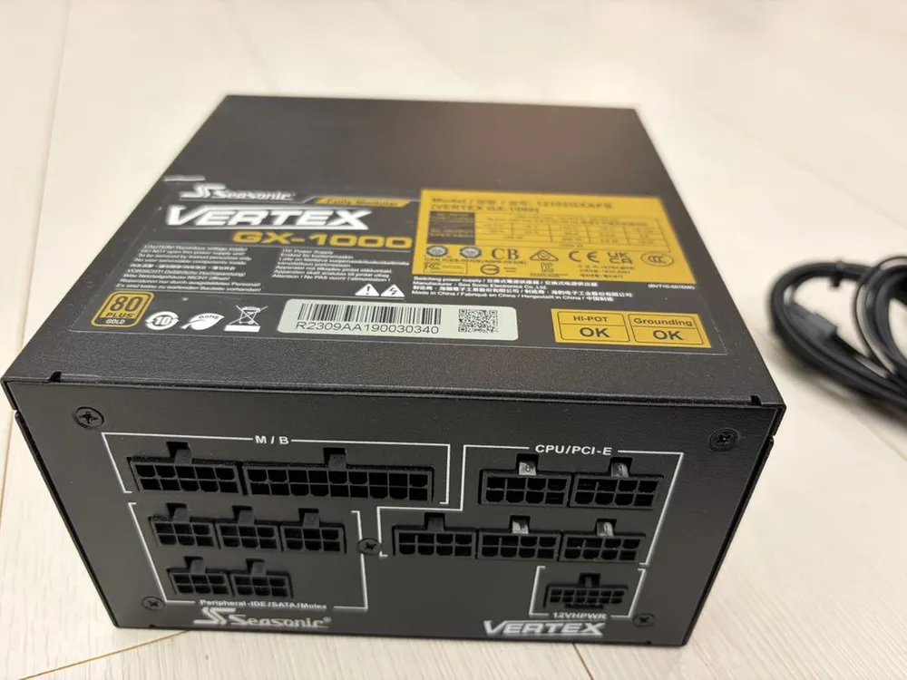 1000W 80PLUS Vertex 골드 파워서플라이 이미지