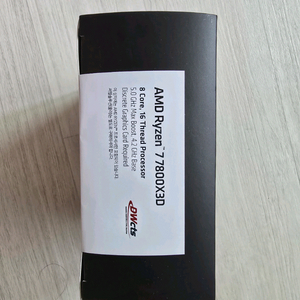 AMD 라이젠7-5세대 7800X3D (라파엘) (멀티팩 정품)미개봉 새제품 이미지