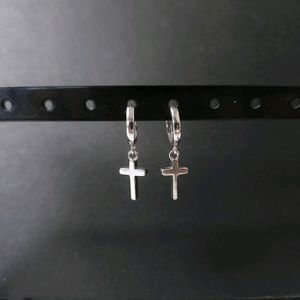 [새상품,선물박스포장] 순은 925실버 십자가 남자 여자 원터치 링귀걸이/목걸이 반지 팔찌 스와로브스키 진주 샤넬 이미지