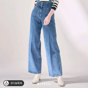 오브제 디테쳐블 스트랩 오버롤 데님 팬츠 55 랑방 타임 마인 더캐시미어 시스템 sjsj 이미지
