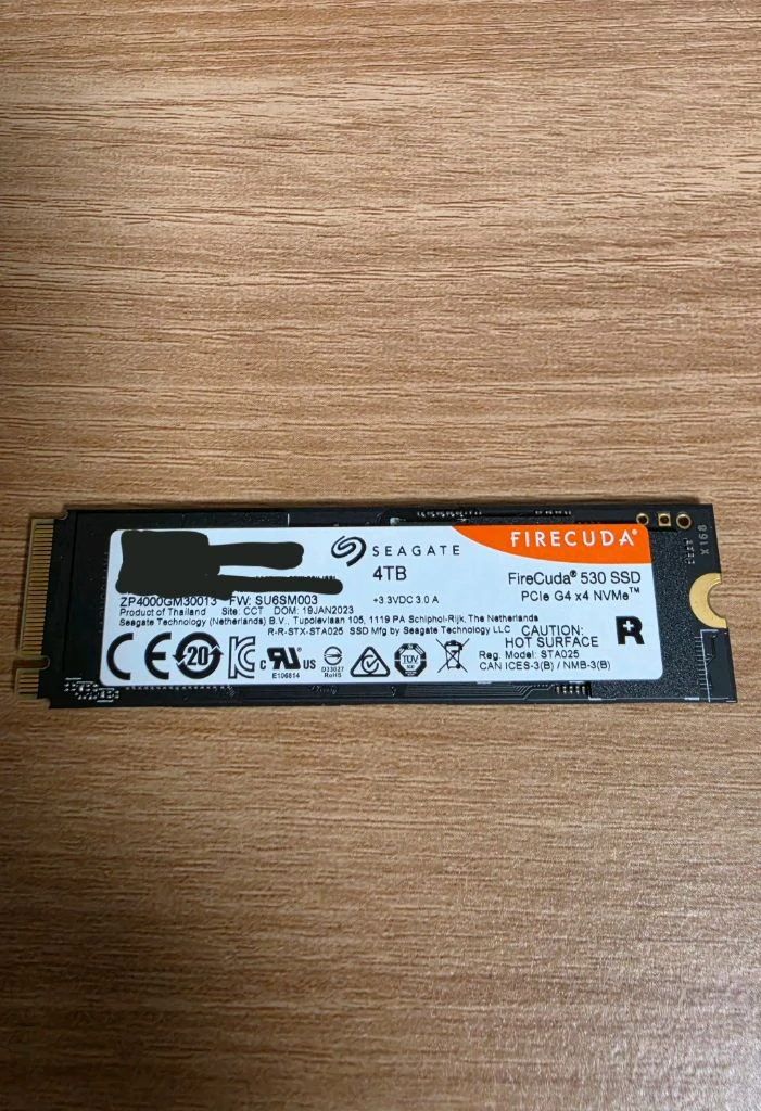 시게이트 FireCuda 530 4TB 파이어쿠다 이미지
