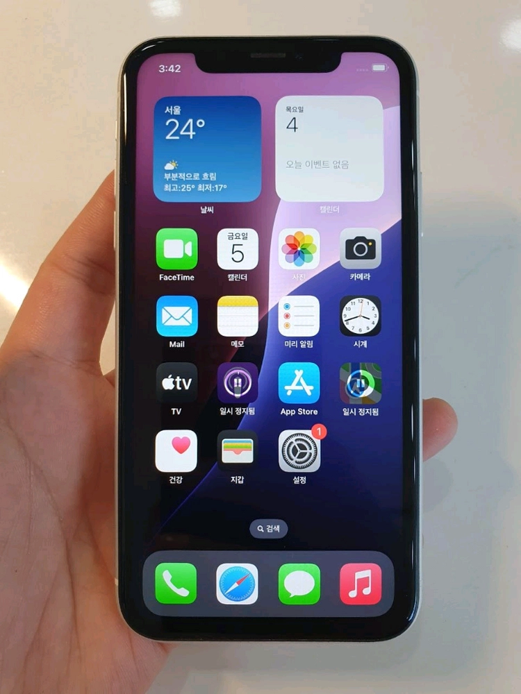 아이폰XR 128G 무잔상 중고폰 공기계 이미지