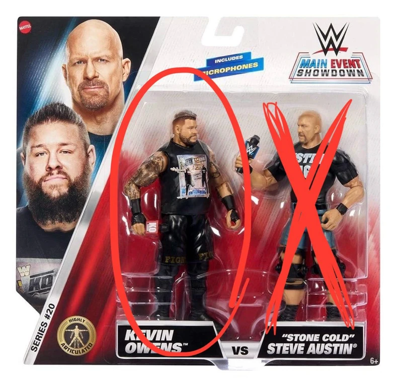 마텔 WWE 베이직 메인이벤트 쇼다운 케빈오웬 이미지
