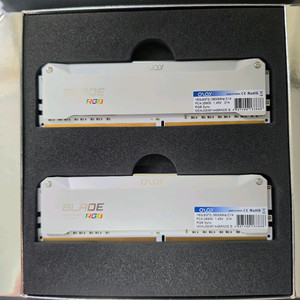 [삼성B다이] OLOy DDR4 3600 CL14 BLADE RGB 화이트 16GB (8Gx2) 팝니다. 이미지