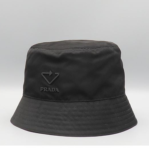 프라다 PRADA 블랙 리나일론 버킷햇 L사이즈 새제품 이미지