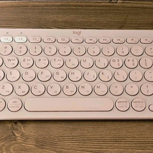 로지텍 K380 핑크 블루투스 키보드 이미지