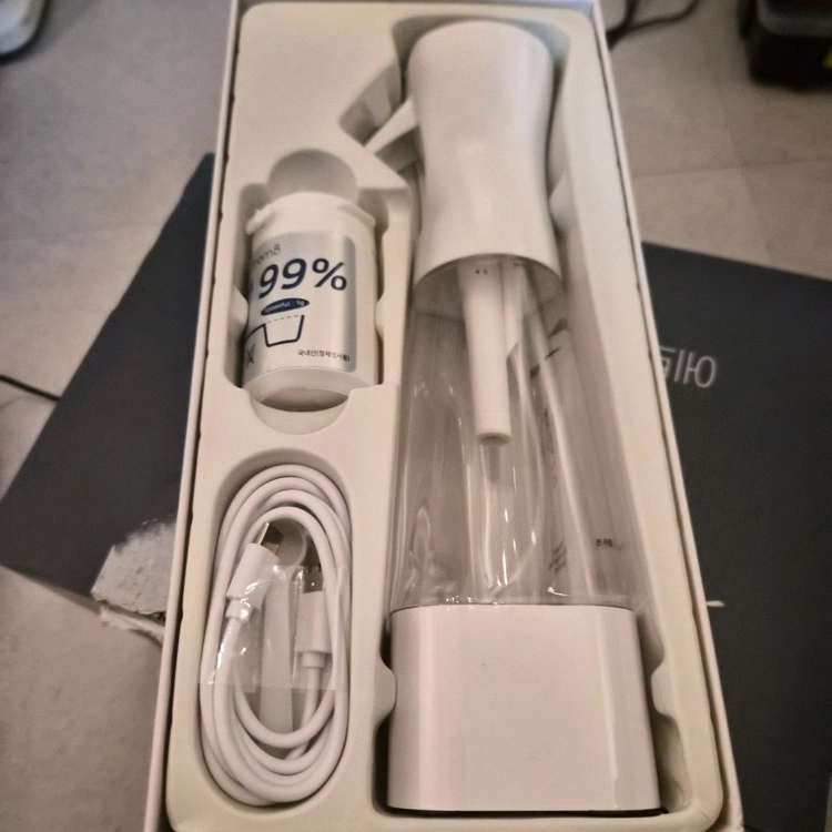 새상품 프롬비 닥터제로 살균 전해수기 닥터제로 무선 살균 탈취 전해수기 살균수 손세정 과일 세척 FA147 이미지