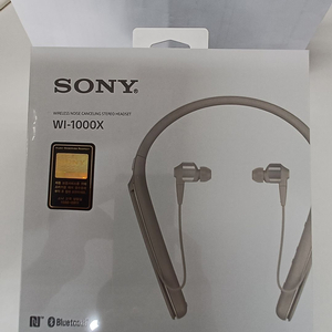 [새제품] 소니 WI-1000X 실버, 넥밴드형 블루투스 노이즈캔슬링 이어폰 (미개봉 풀패키지) 이미지