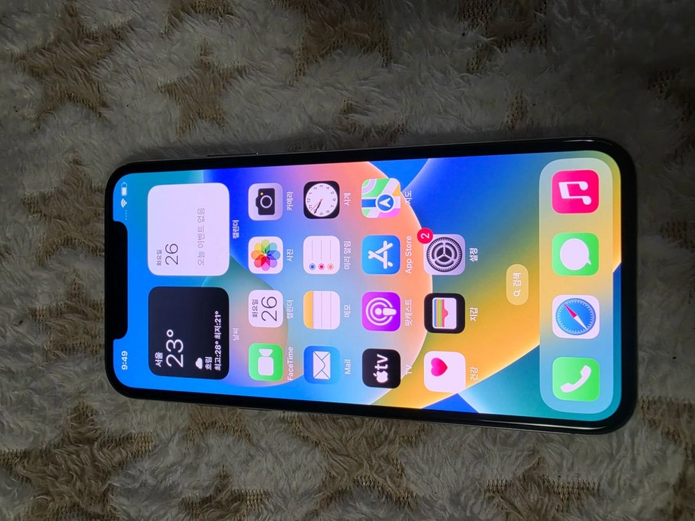 i Phone X.아이폰 X.실버색 64G.밧데리성능96%.파손.기스.잔상없음. 이미지