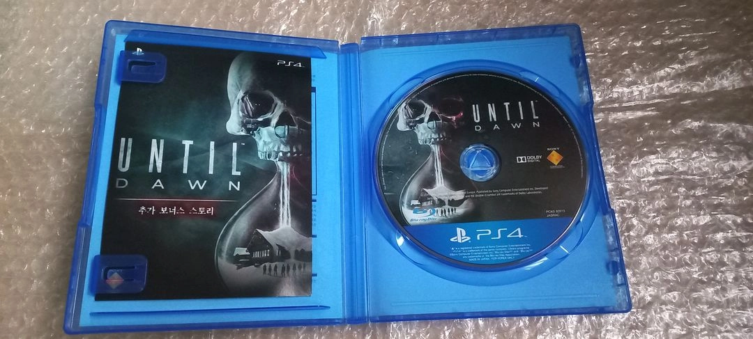 PS4 (코드미사용) 언틸던 오리지널 한글 팝니다 ps5 플스4 플스5 공포 호러 산장 죽음 이미지