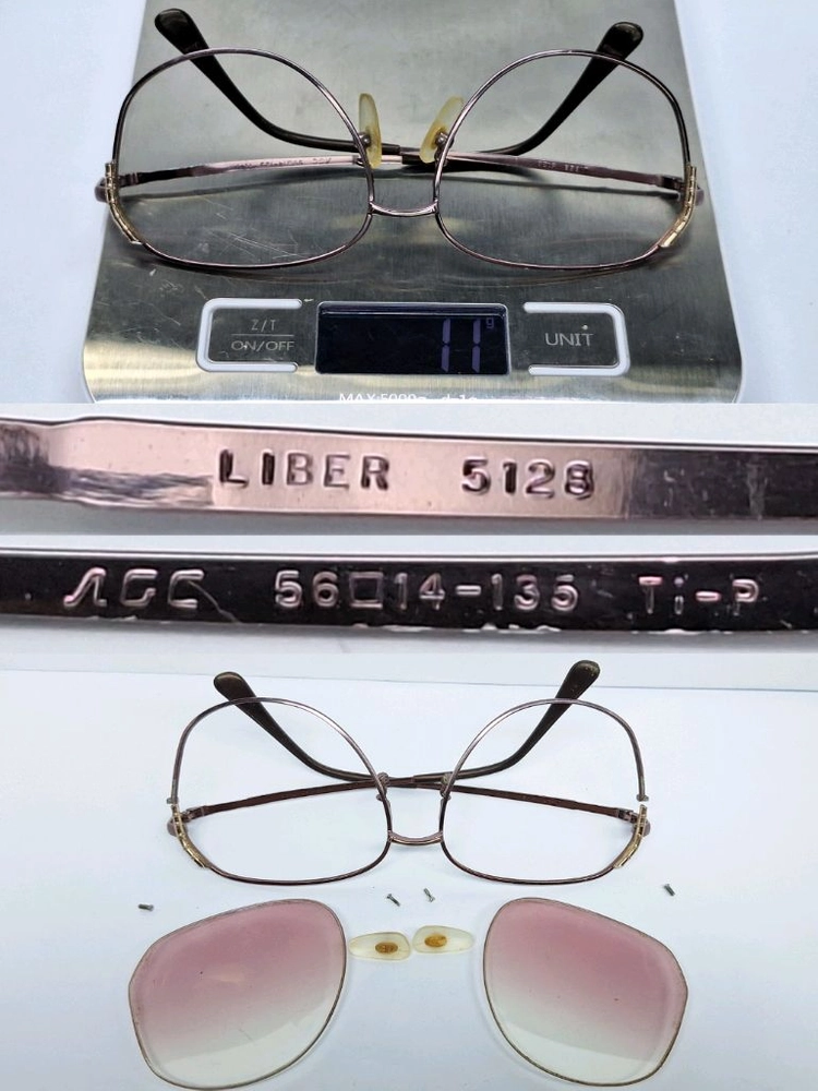 ACC LIBER 리베르 쥬얼리 티타늄 여성 안경테 안경/빈티지 일본 수입 레트로 클래식 y2k 아이웨어 이미지