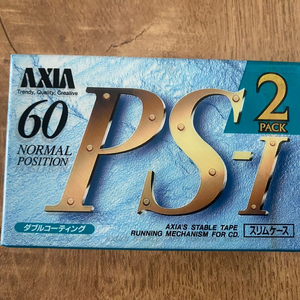 AXIA PS-I 카세트 [미개봉] 테이프 60분 2팩 이미지