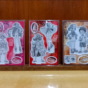원피스 필름 레드 루피 우타 아크릴 스탠드 3종 세트 이미지
