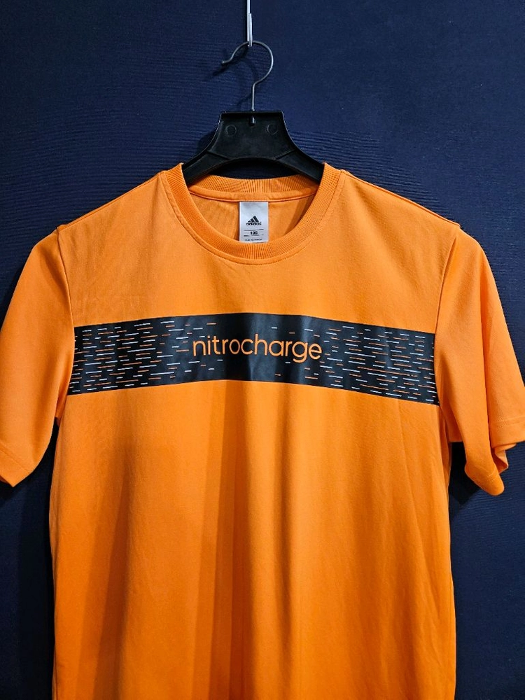 아디다스 nitrocharge 오렌지 남성 슬림핏 100~105 반팔티 이미지