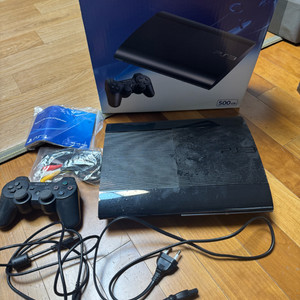 소니 PS3 500GB 블랙 본체 + 컨트롤러 풀박스 이미지