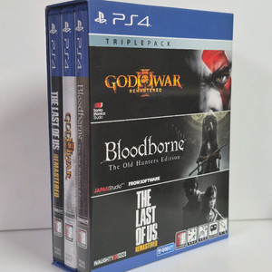 ps4 갓오브워3 블러드본 올드헌터스 라스트오브어스 트리플팩 이미지