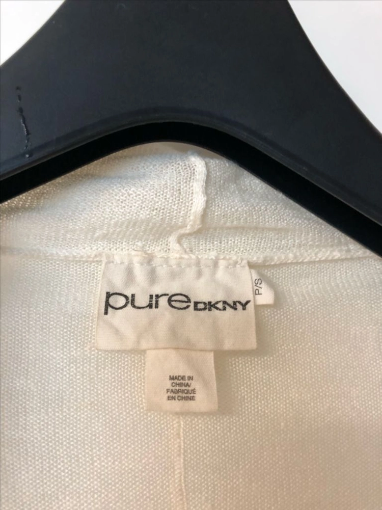 퓨어 DKNY 린넨 겹겹 숄카라 가디건 s 도나카란뉴욕 디케이엔와이 이미지