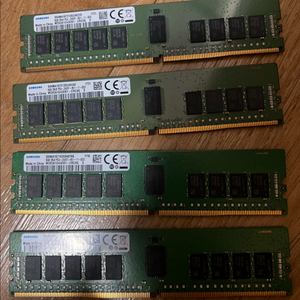 삼성 ddr4 8gb 2400 ecc 서버용 4장 총 32gb 이미지