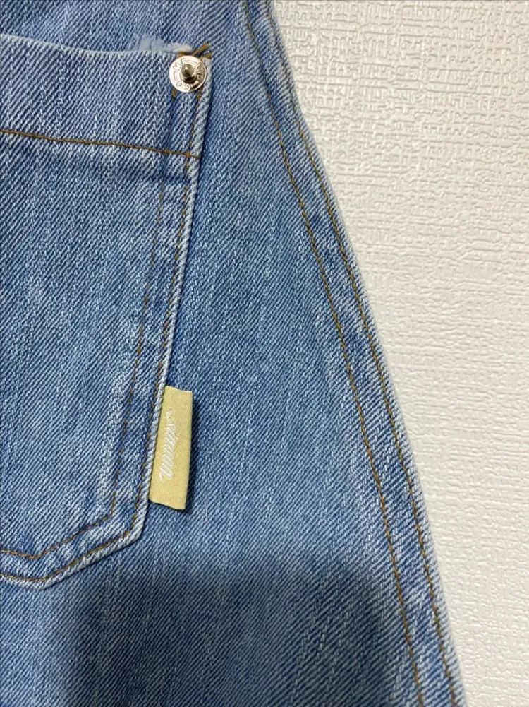 시눈 데님 오버롤 롱 원피스 이미지