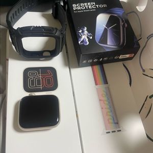 새제품급]애플워치 se3 44mm 셀룰러 스타라이트+필름 시계줄포함 이미지